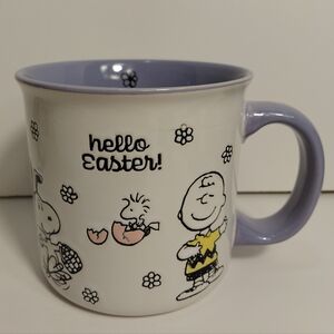 Peanuts "hello Easter!" Mug with Charlie Brown, Snoopy, Linus, Lucy & Woodstock